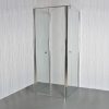 Saloon B11 Clear falsíkra szerelhető szögletes nyílóajtós zuhanykabin, állítható méretekkel zuhanytálca nélkül