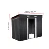Nebraska 4x8 kerti szerszámtároló ház