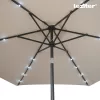 Solari kerti napernyő led lámpával bézs 300 cm