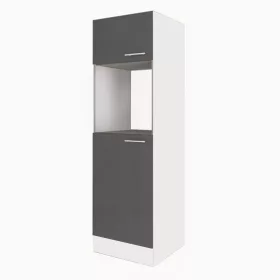 Yorki 60-as kamra szekrény fehér korpusz selyemfényű antracit fronttal