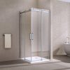 Belver Duo szögletes dupla tolóajtós zuhanykabin 90x90 zuhanytálca nélkül