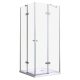 Elba szögletes dupla nyílóajtós zuhanykabin 90x90 cm zuhanytálca nélkül