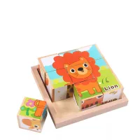 Fa puzzle, kirakó