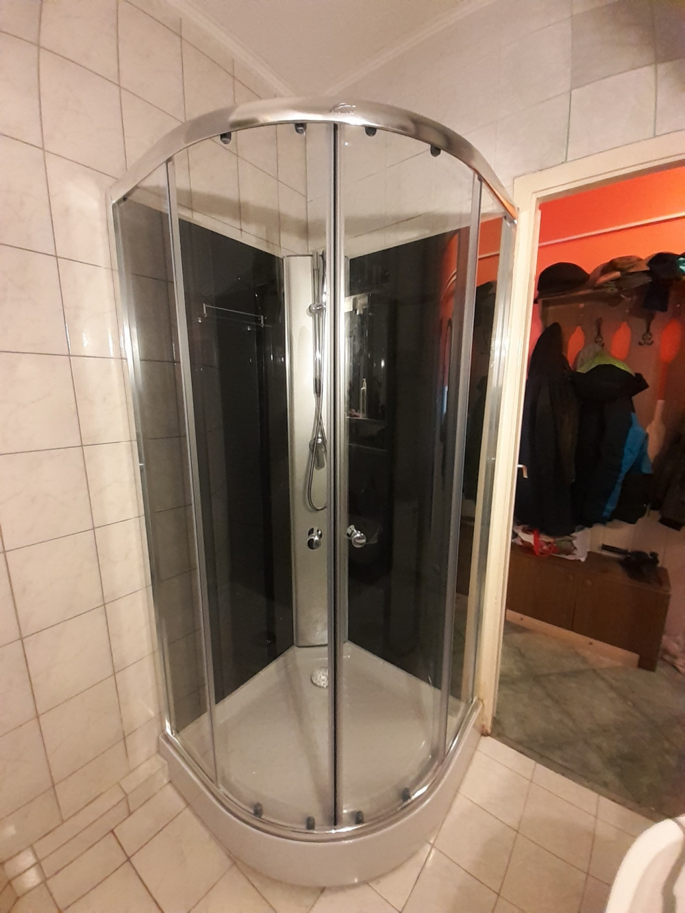 Marco Black II 90x90 cm zuhanykabin zuhanytálcával
