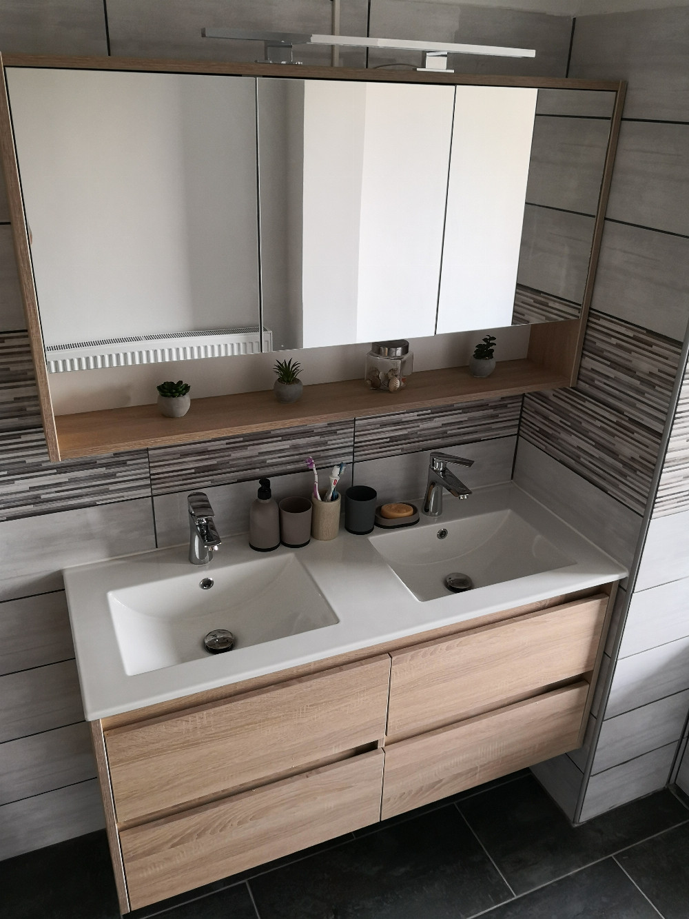 Porto 60 komplett fürdőszoba bútor sonoma tölgy