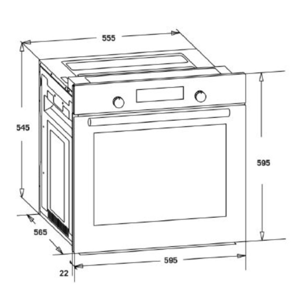 HOMEFORT HSB64DGX beépíthető sütő HOMEFORT HSB64DGX beépíthető sütő