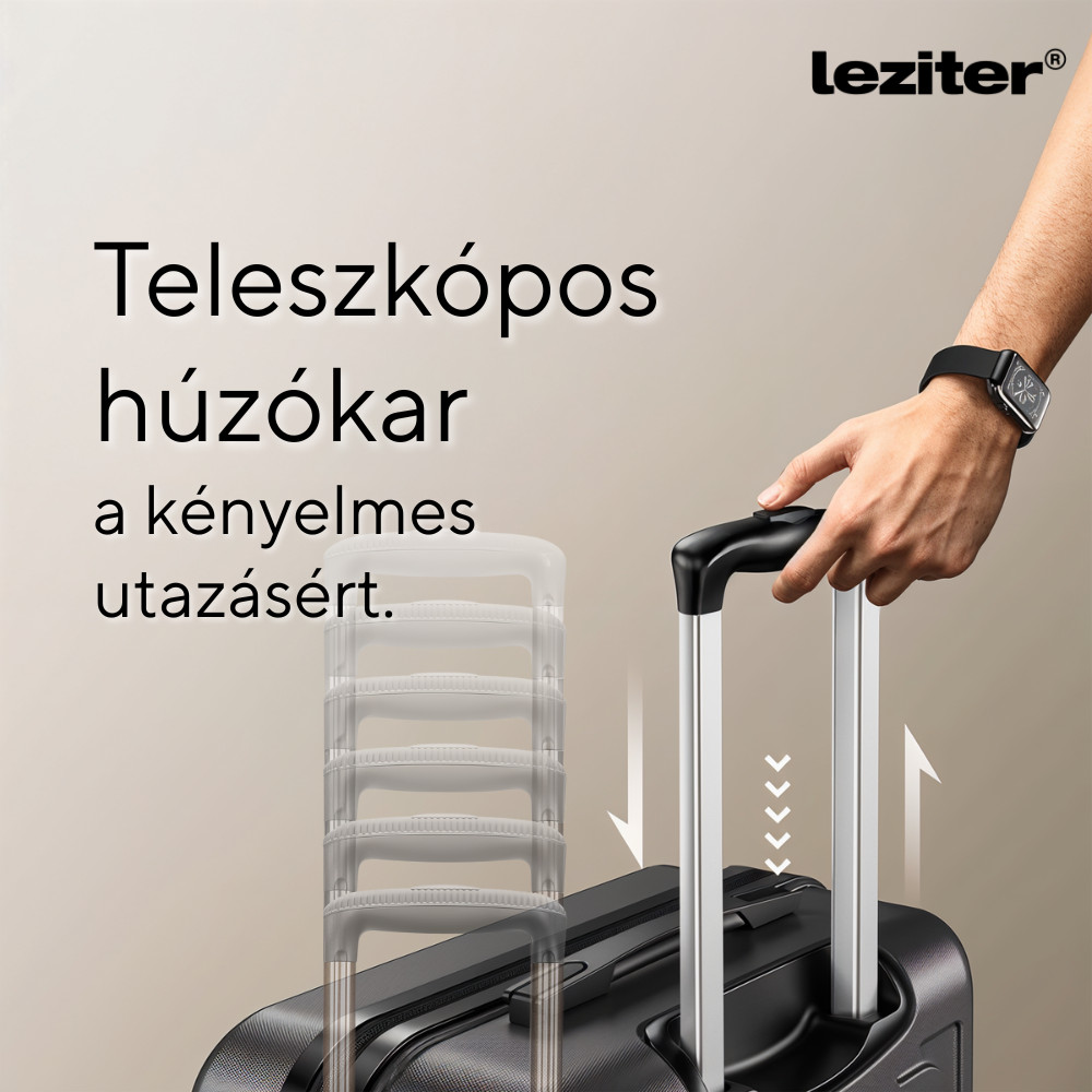 TraveLux Pro nagy bőrönd keményfedeles 76x50x29 cm
