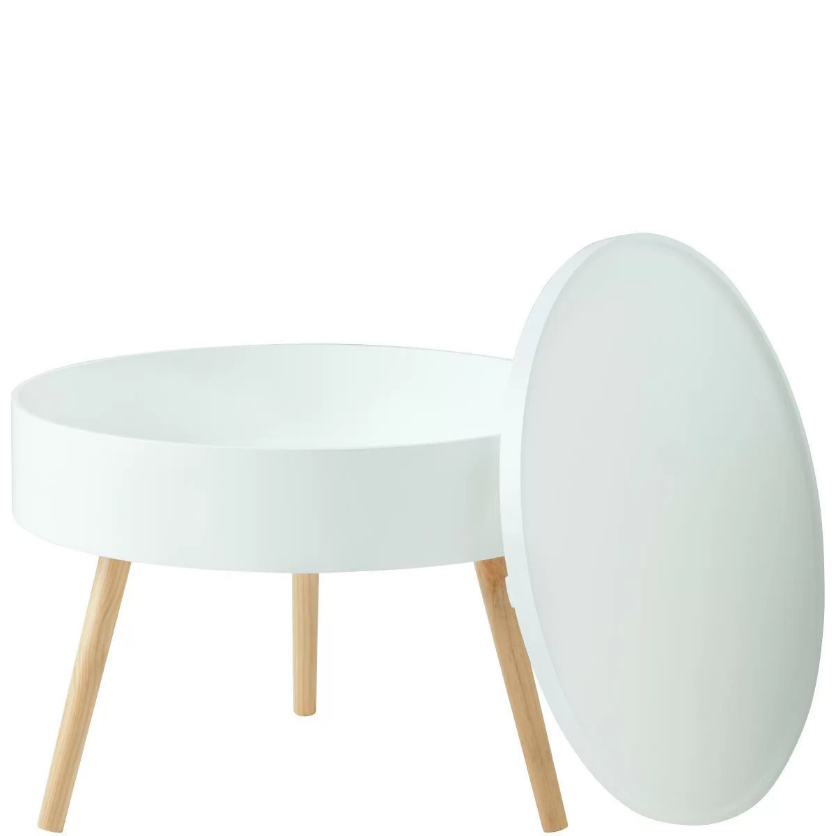 Kerek dohányzóasztal tárolóval 60 cm Kerek dohányzóasztal tárolóval 60 cm