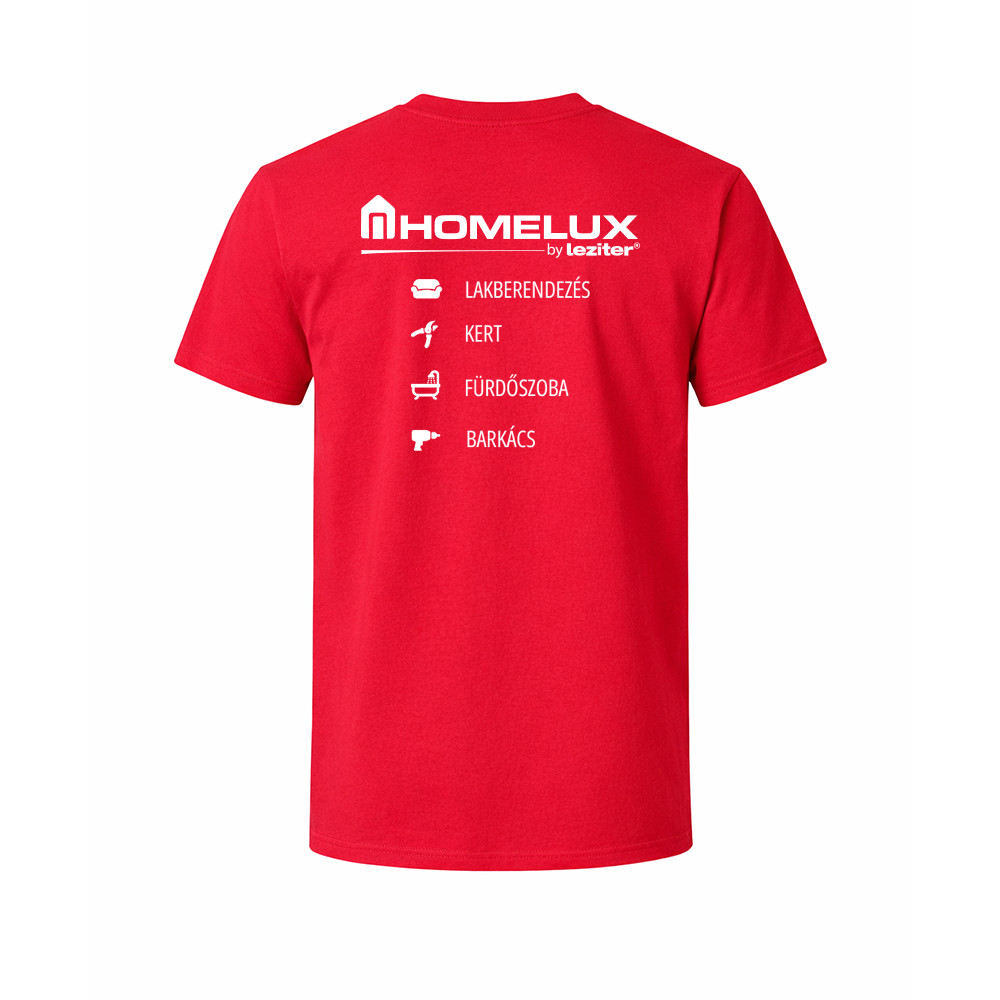 Homelux Softstyle pamut póló piros 2XL