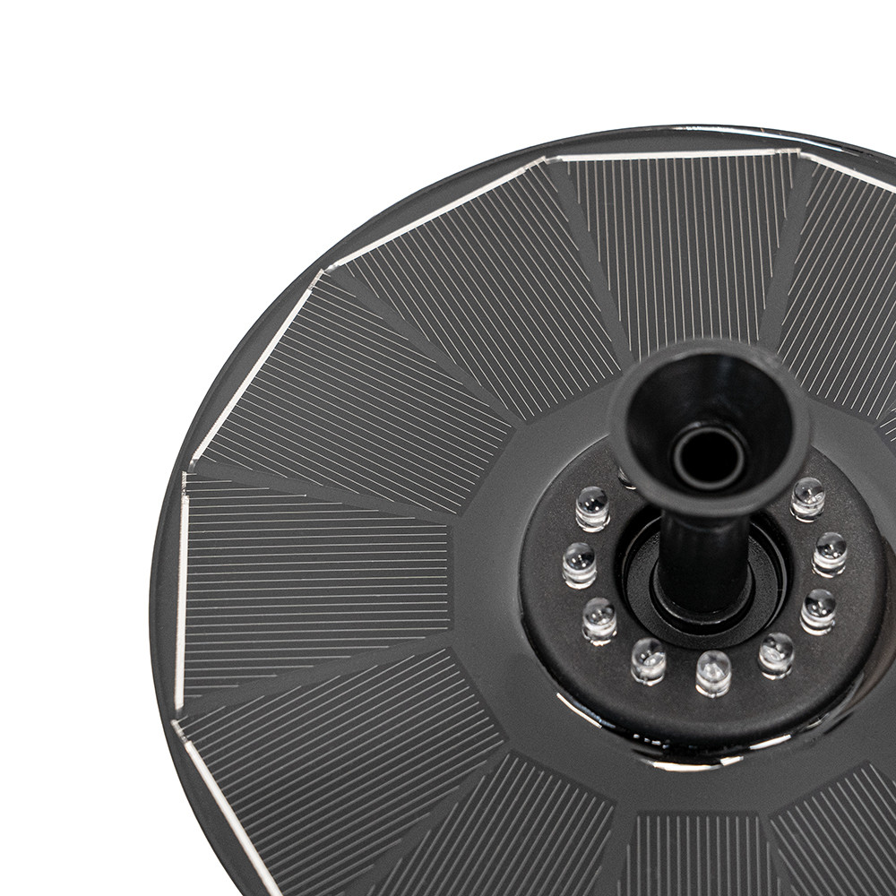 Napelemes szökőkút led világítással 16 cm