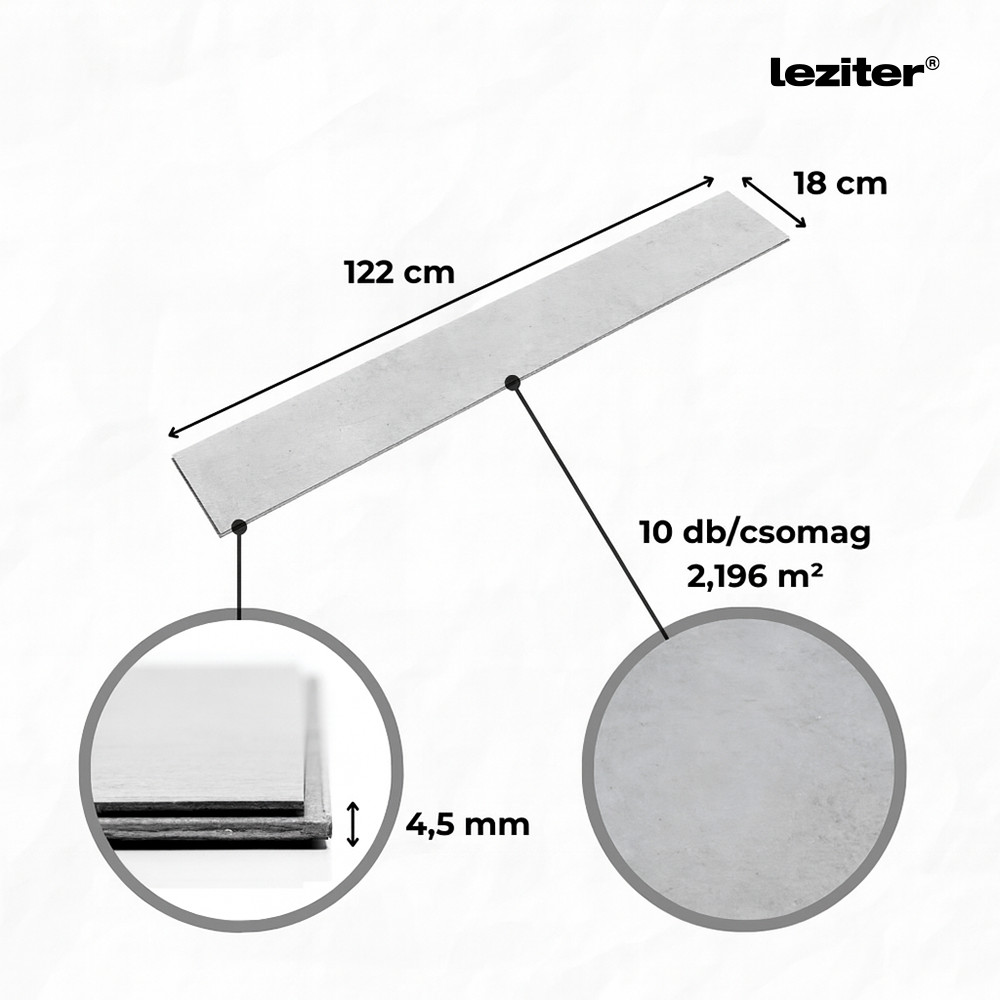 Leziter Aurora fagyos mészkő Vinyl SPC padló
