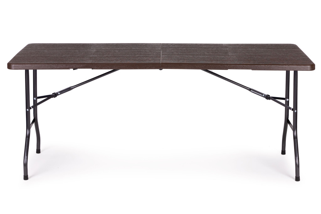 Összecsukható Catering bankett kerti asztal 180 cm, barna