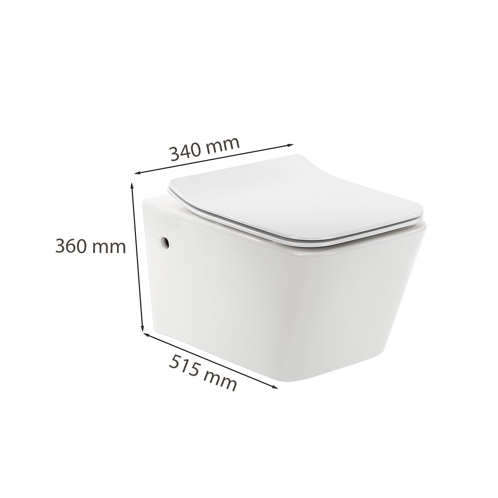 Tina fali rimless WC soft close ülőkével Tina fali rimless WC soft close ülőkével