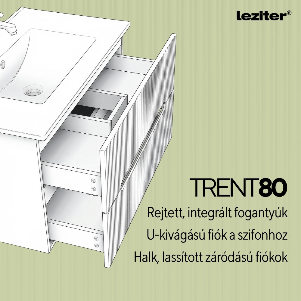 Trent 80 alsó szekrény mosdóval Trent 80 alsó szekrény mosdóval
