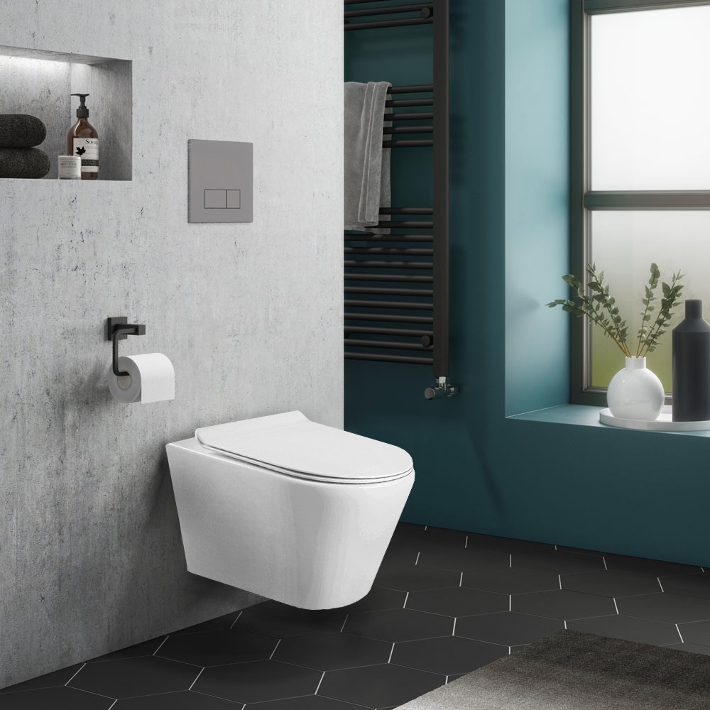Ride fali, rimless WC soft close ülőkével Ride fali, rimless WC soft close ülőkével