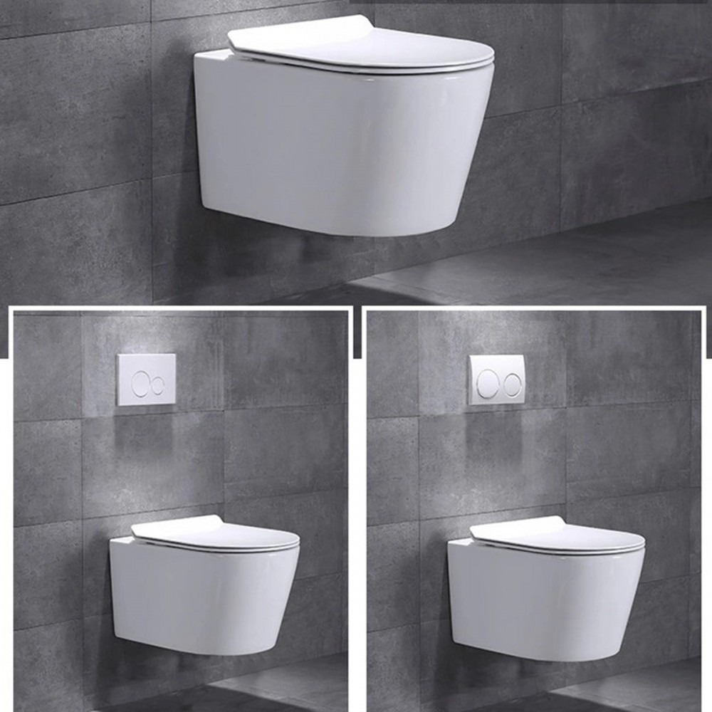 Ride fali, rimless WC soft close ülőkével Ride fali, rimless WC soft close ülőkével