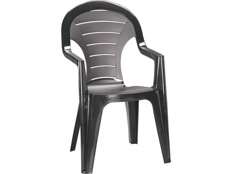 Image of Bonaire műanyag kerti szék, grafit színben