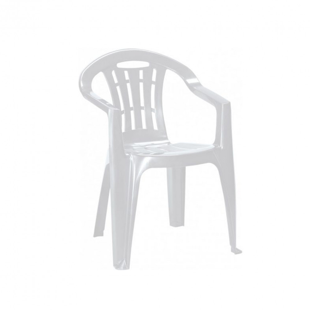 Image of Mallorca műanyag kerti szék, fehér színben