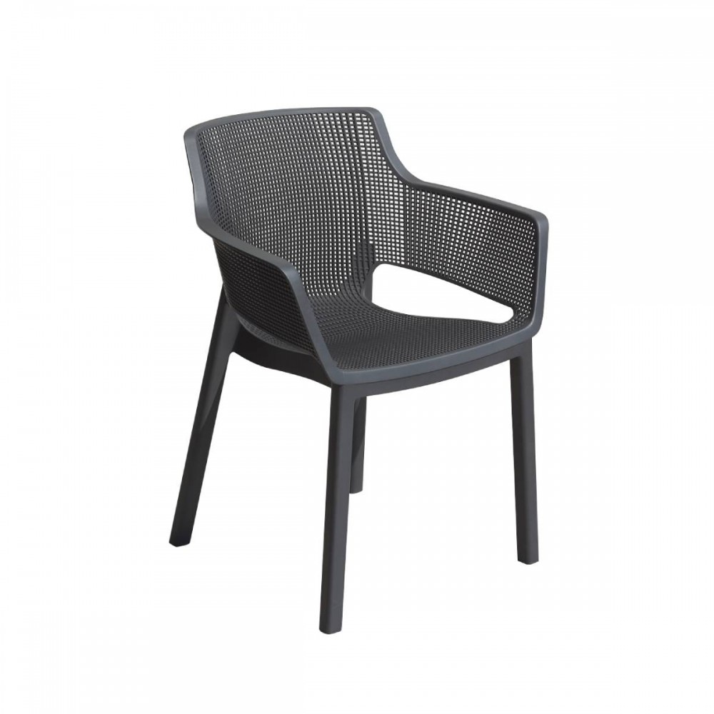 Image of Elisa műanyag kerti szék grafit