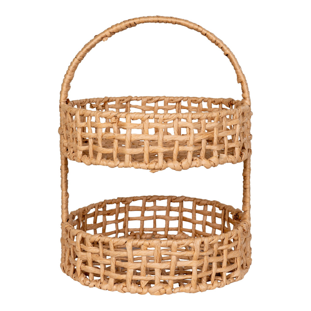 Image of Anadia fonott papír tálca, natúr, 29x39 cm