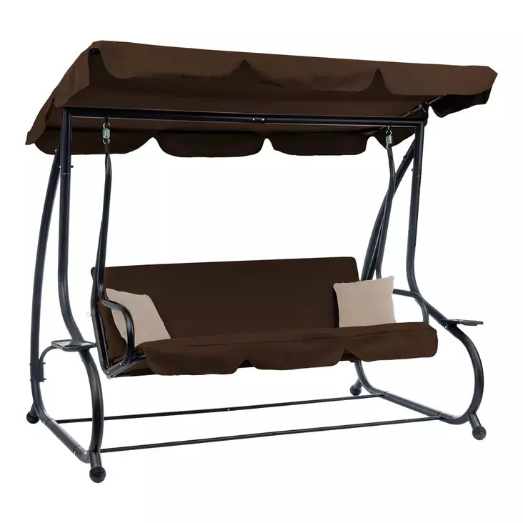 Image of Pegi kerti hintaágy barna