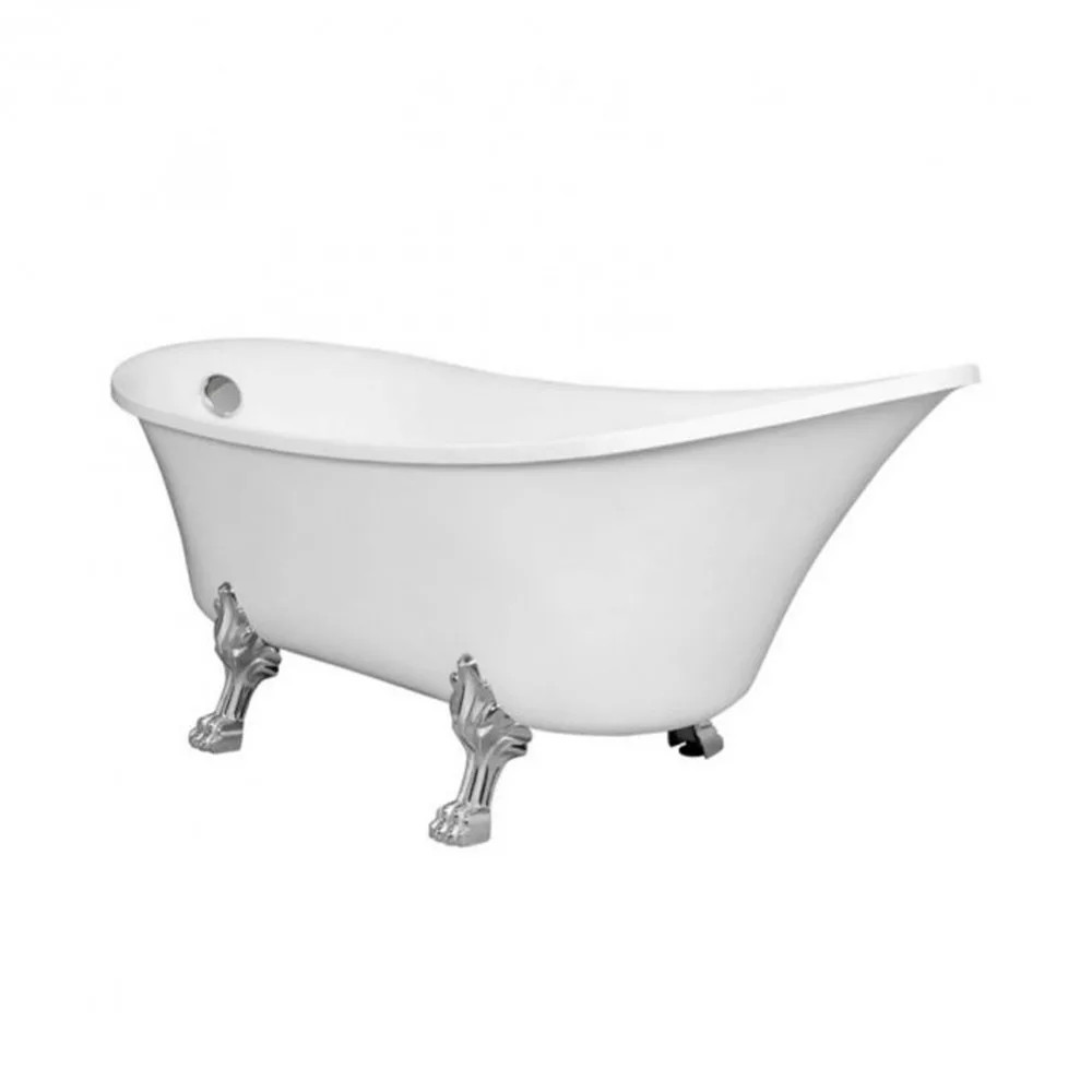 Image of Antica szabadon álló kád króm lábakkal és leeresztővel