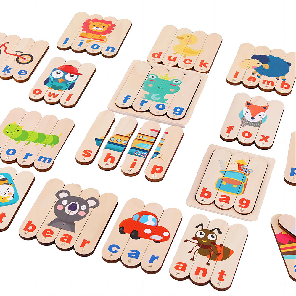 Image of Angol tanuló puzzle oktató fajáték