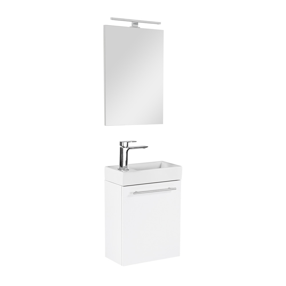 Fantastic fürdőszoba bútor Melanie tükörrel, fehér színben