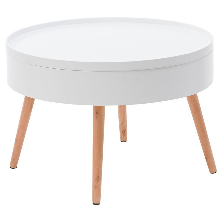 Kerek dohányzóasztal tárolóval 60 cm Kerek dohányzóasztal tárolóval 60 cm