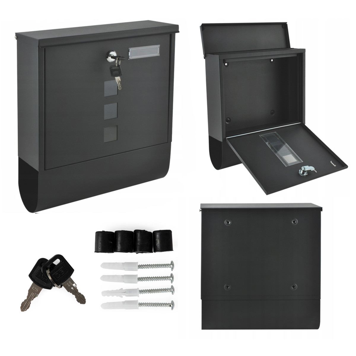 Image of Két oldalról nyitható acél postaláda