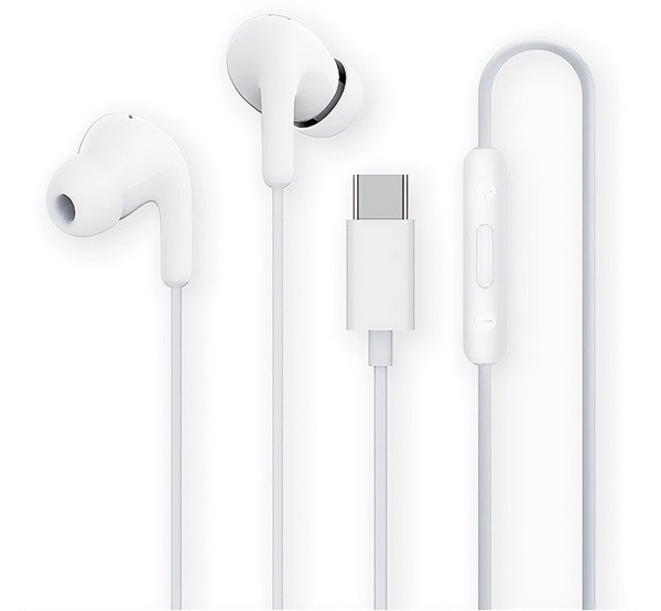 XIAOMI fülhallgató SZTEREO (Type-C, mikrofon, zajszűrő, hangerőszabályzó, felvevő gomb) FEHÉR