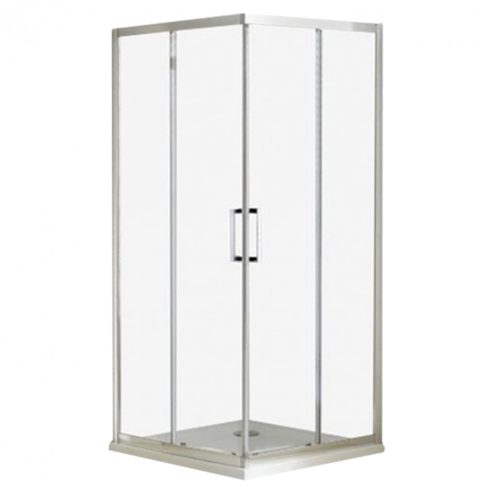 Image of Apollo szögletes tolóajtós zuhanykabin Easy clean bevonattal zuhanytálca nélkül