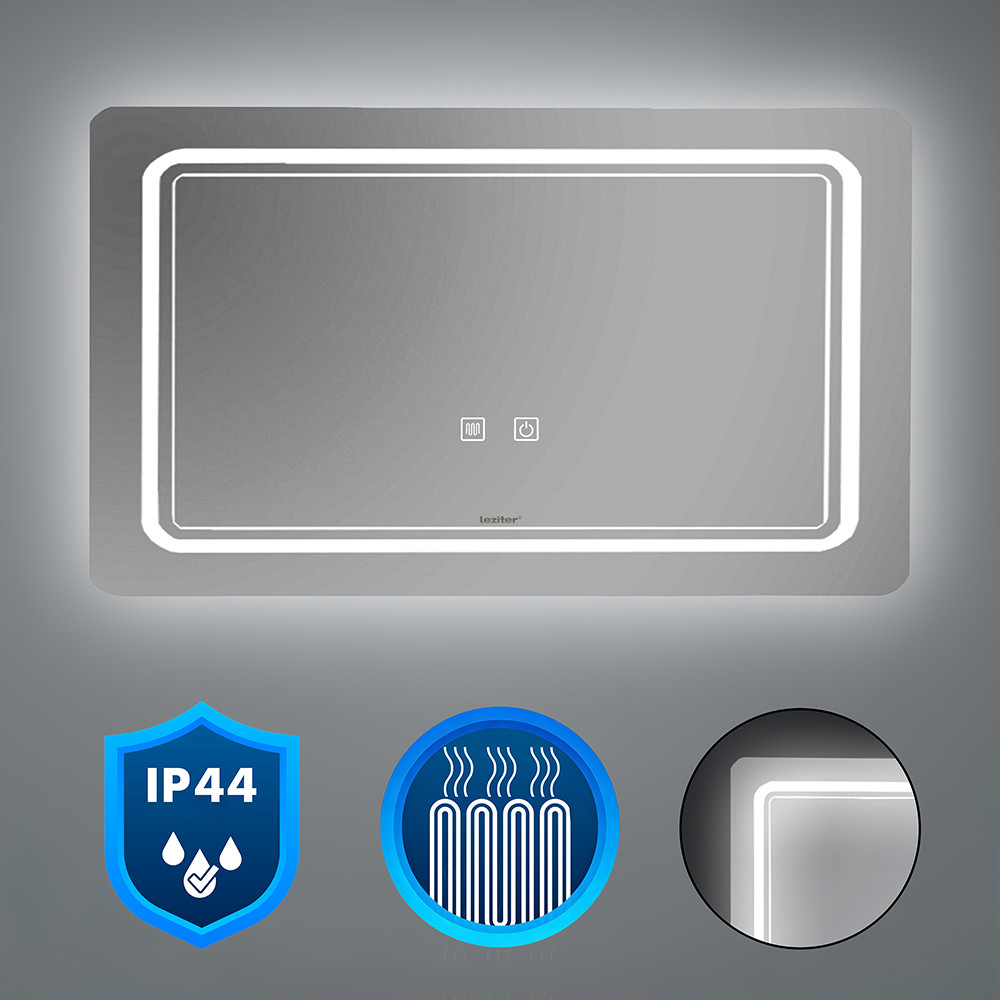 Image of Vid 100 tükör led világítással 100x60 cm